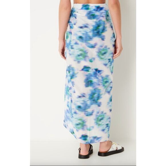 Ted Baker Rectangular  Cotton Beach Sarong Blue multi  72" x 52" NWT - Picture 3 of 9